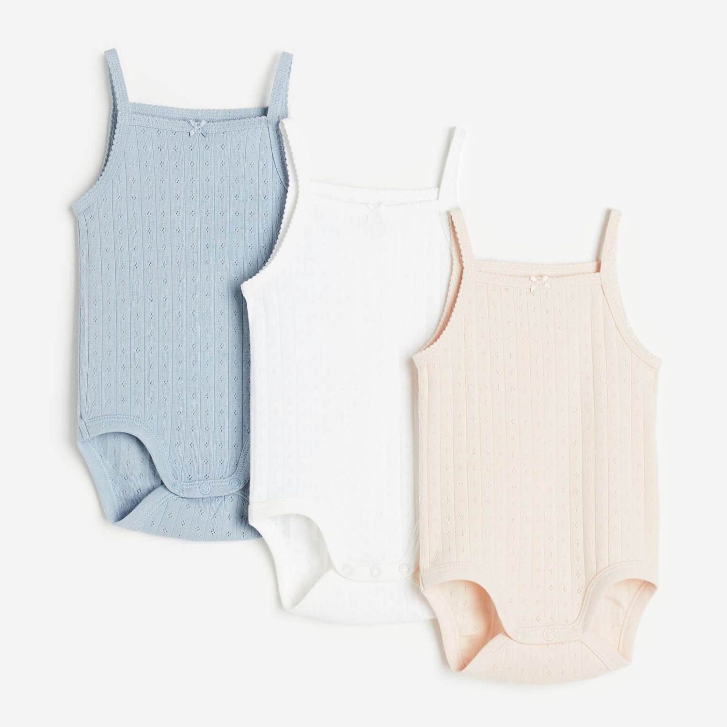 

Комплект боди H&M Sleeveless, 3 пары, мультиколор