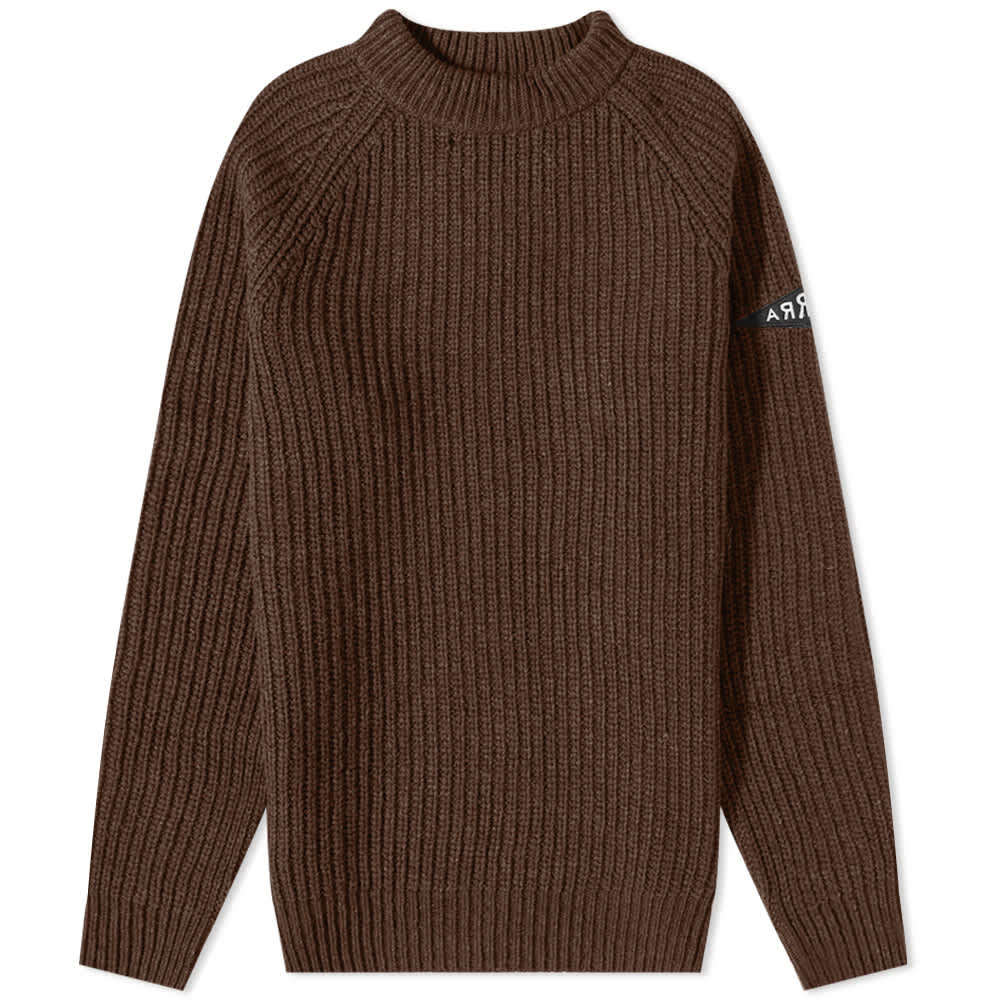 

Джемпер By Parra Mirrored Flag Ribbed Crew Knit, Коричневый