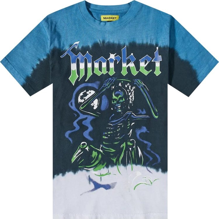 Футболка Market Killing The Game Glow In The Dark Tee 'Dark Tie Dye', разноцветный - фото