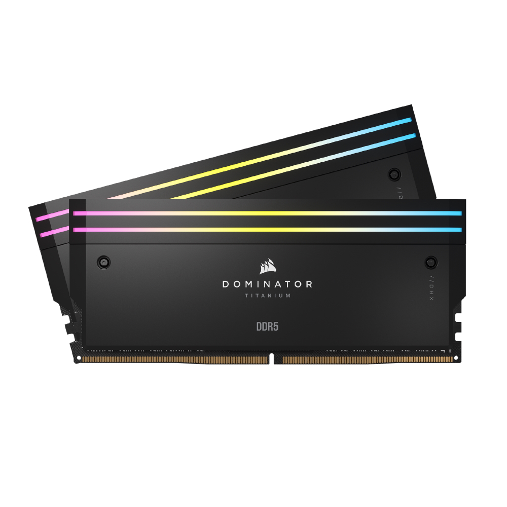 Оперативная память Corsair Dominator Titanium RGB, 48 Гб DDR5 (2x24 Гб), 7000 МГц, черный