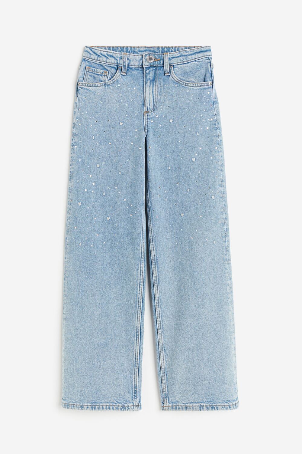

Джинсы H&M Kids Wide Leg Low, голубой