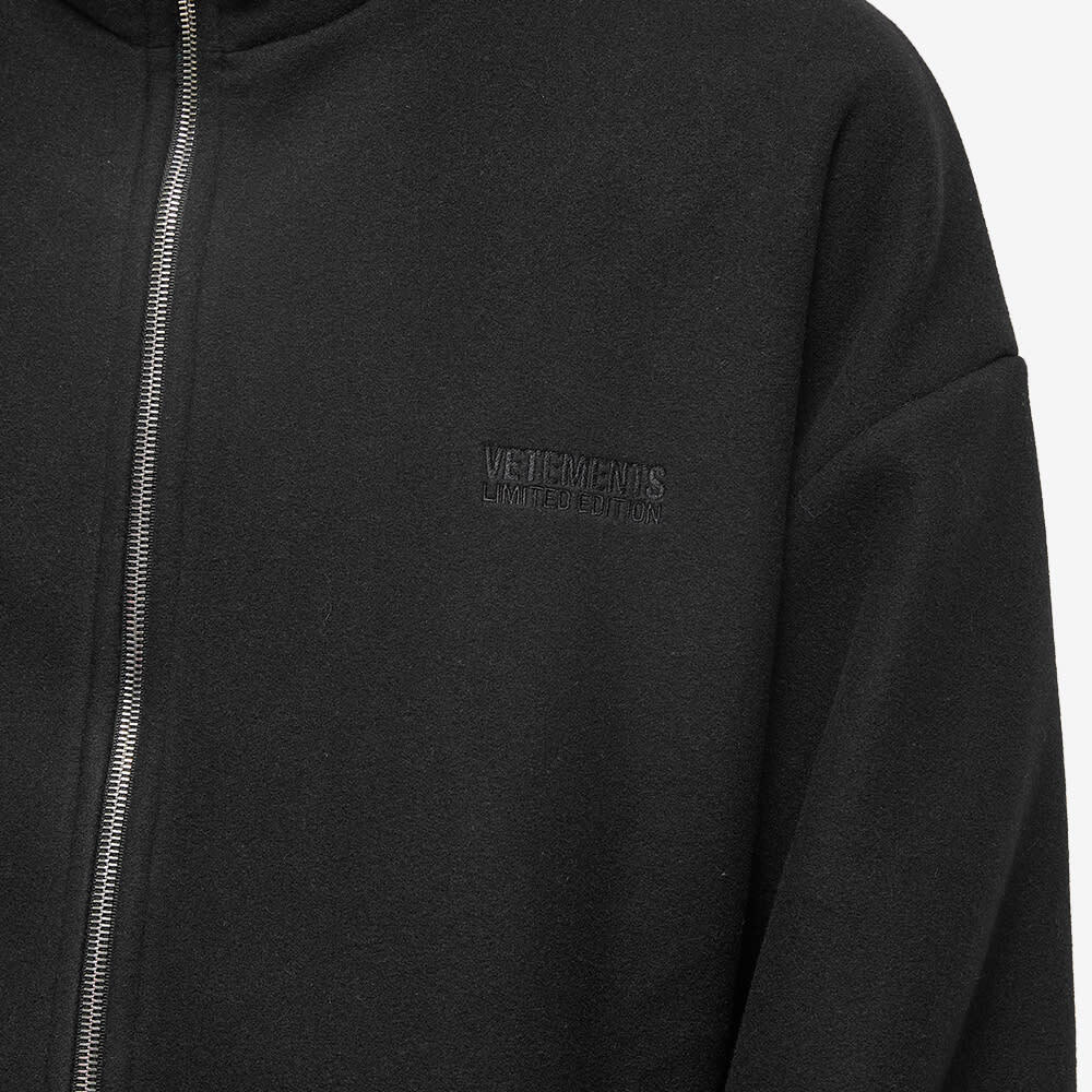 

ETEMENTS Флисовая куртка на молнии Vetements, Черный