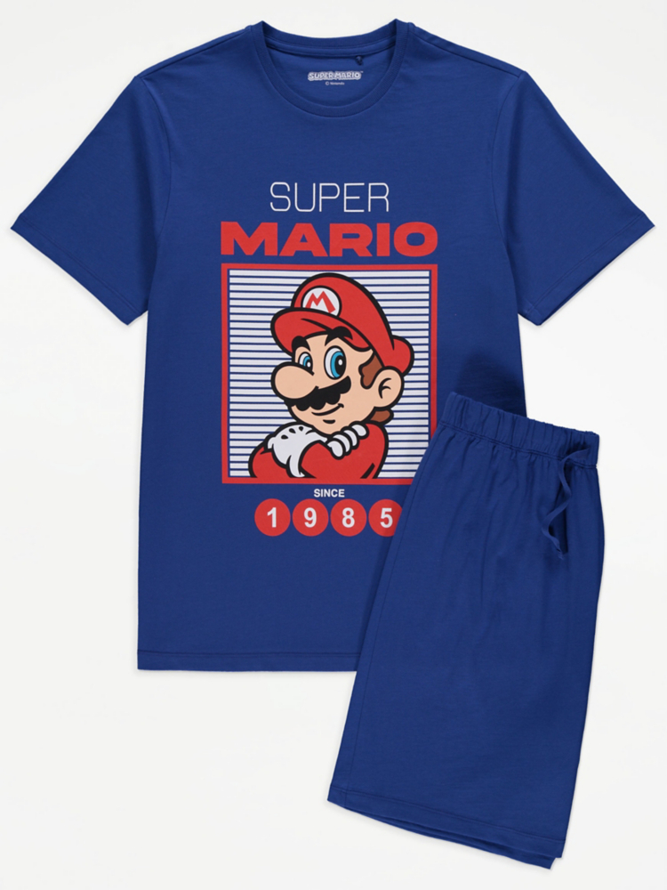 

Короткая пижама с рисунком Super Mario George.
