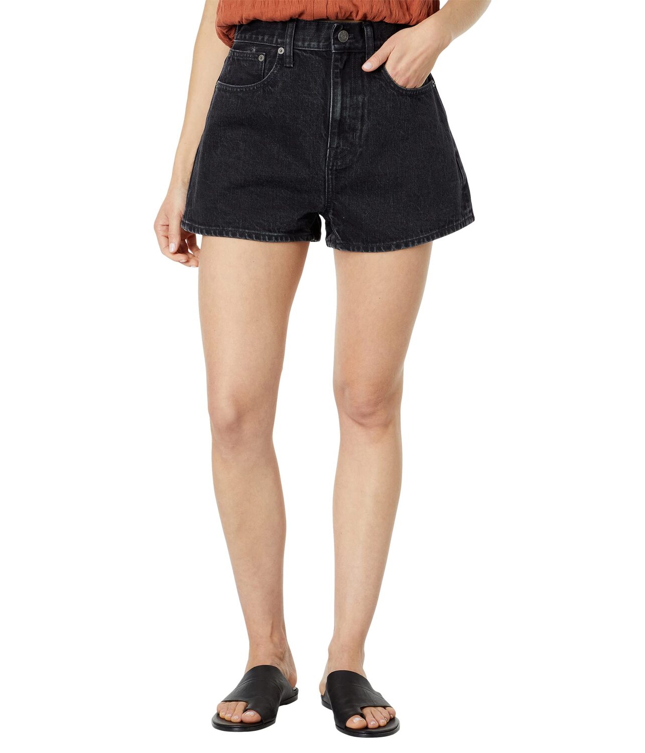 

Шорты Madewell, The Momjean Short in Comrie Wash