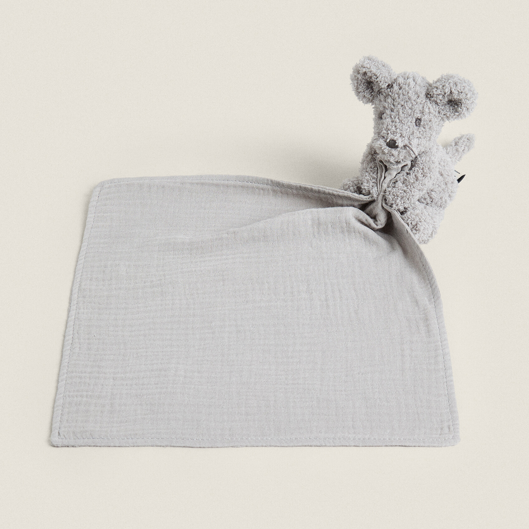 Детская мышка мягкая игрушка Zara Home, серый