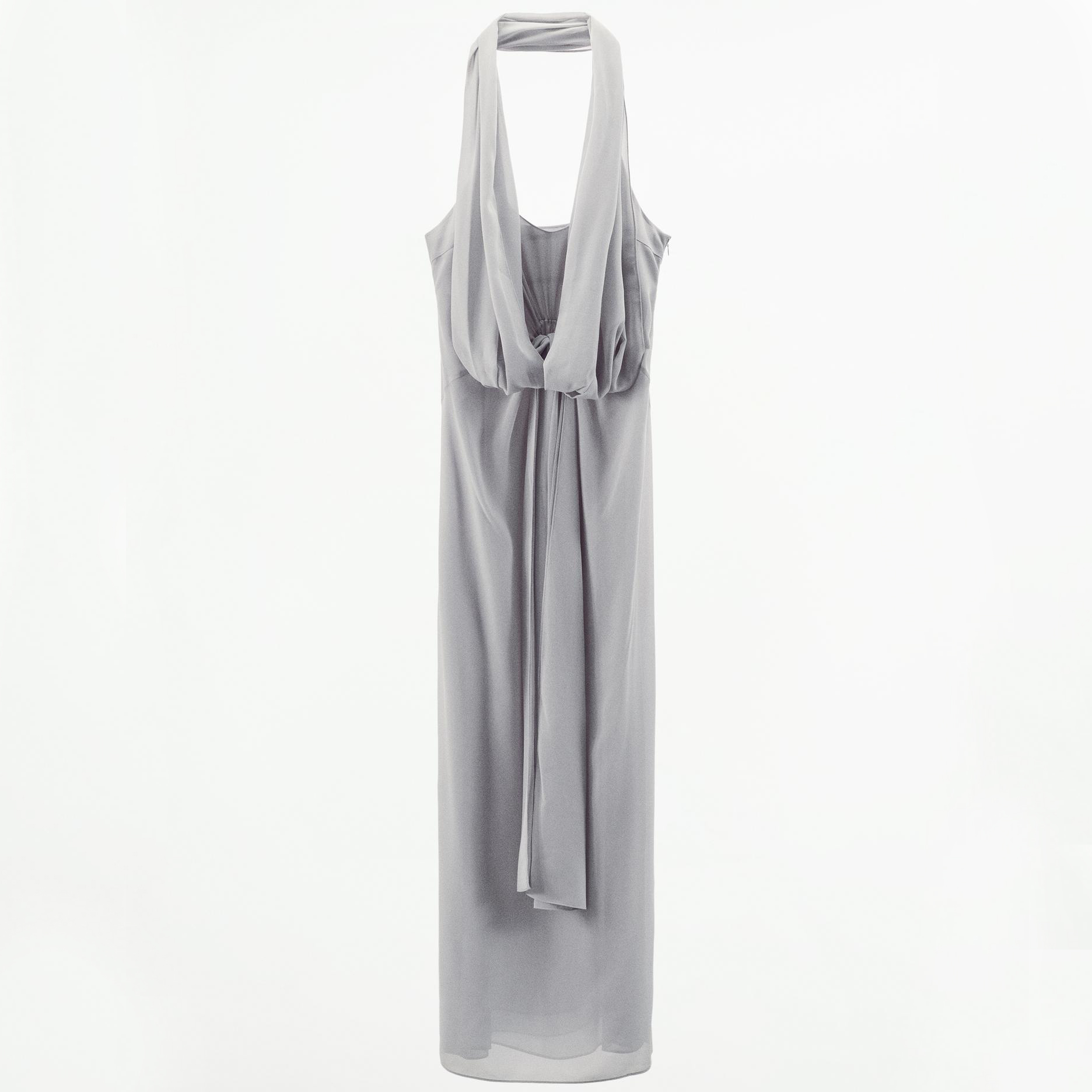 Платье Zara Multiway Georgette, серый