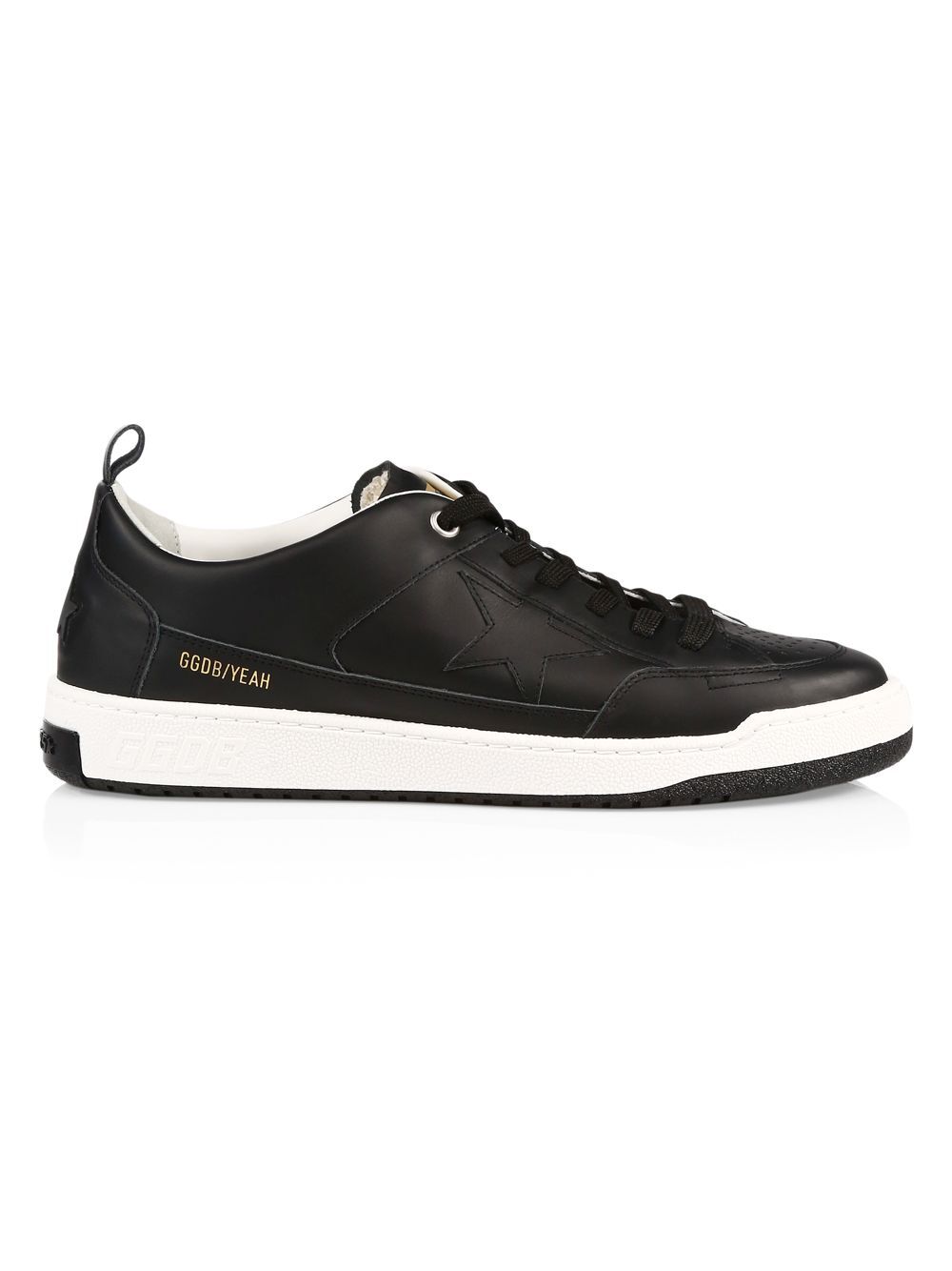 

Низкие кожаные кроссовки Golden Goose, черный