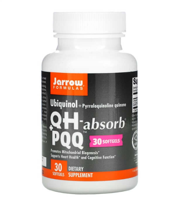 Убихинол, QH-Absorb и пирролохинолинхинон, Jarrow Formulas убихинол qh absorb ppq 60 мягких таблеток jarrow formulas