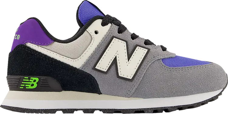 

Кроссовки New Balance 574 Little Kid 'Gunmetal Aura', серый