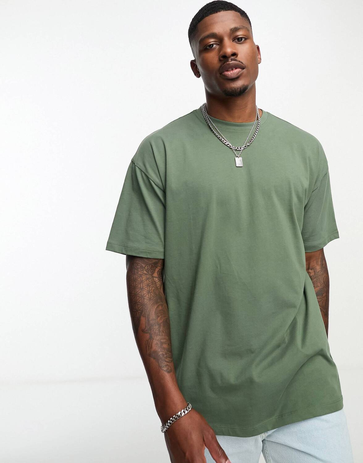 

Футболка New Look Oversized, хаки