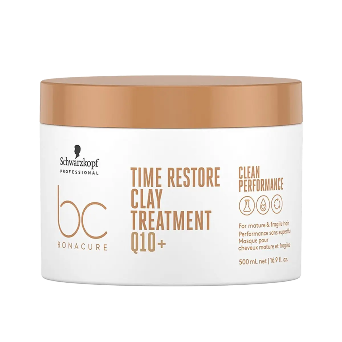 Schwarzkopf Professional BC Time Restore глиняная укрепляющая маска для волос, 500 мл