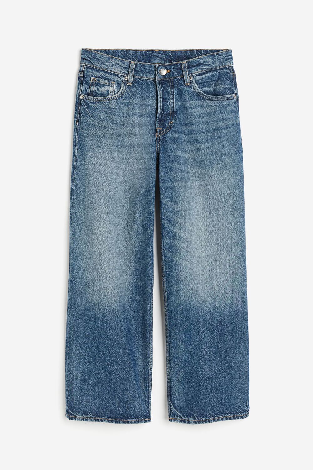 

Джинсы H&M Baggy Wide Low Ankle, синий