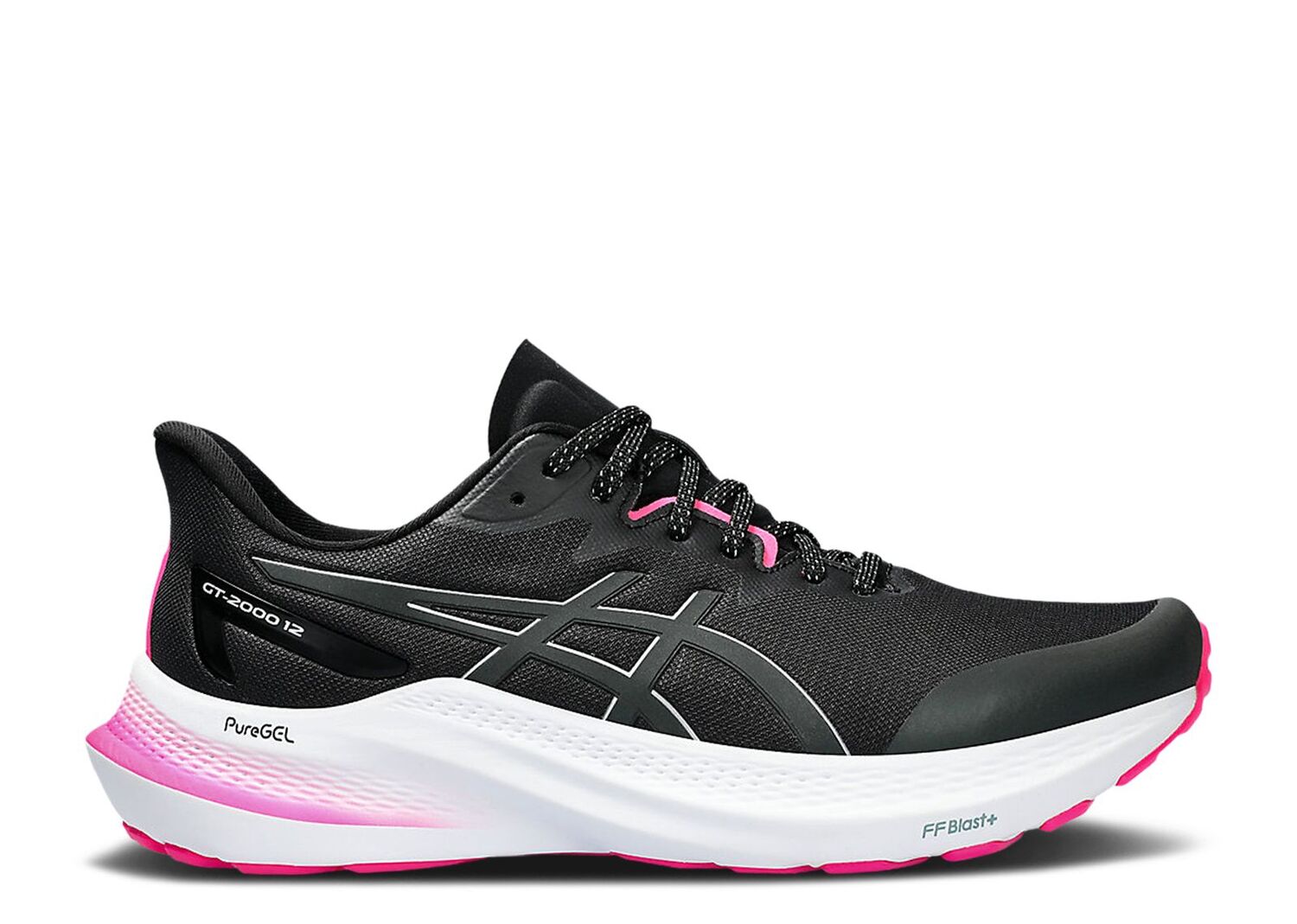 

Кроссовки ASICS Wmns Gt 2000 12 Lite-Show 'Black Pure Silver', черный