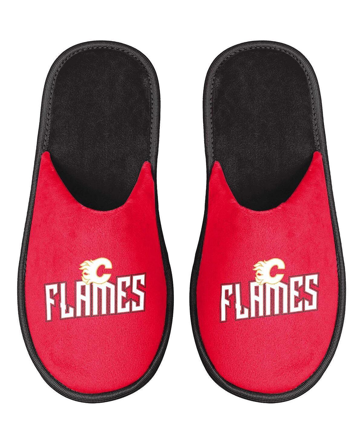 

Мужские тапочки calgary flames scuff slide FOCO, красный