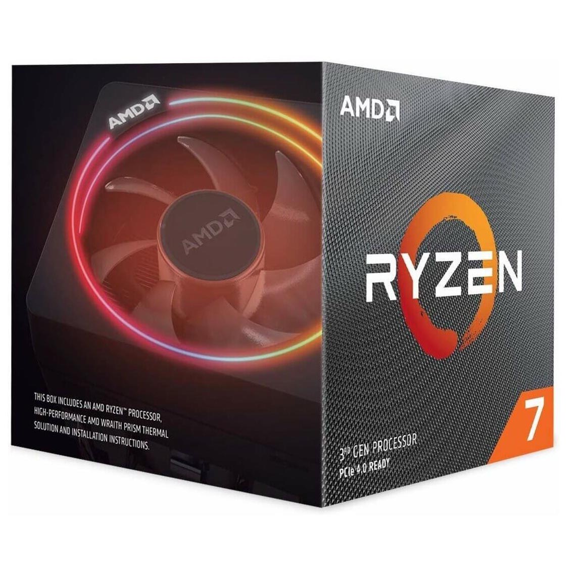 Процессор AMD Ryzen 7 3700X BOX, AM4 процессор cpu amd ryzen 7 pro 3700 100 000000073 3 6 ghz 8core 4 32mb 65w socket am4