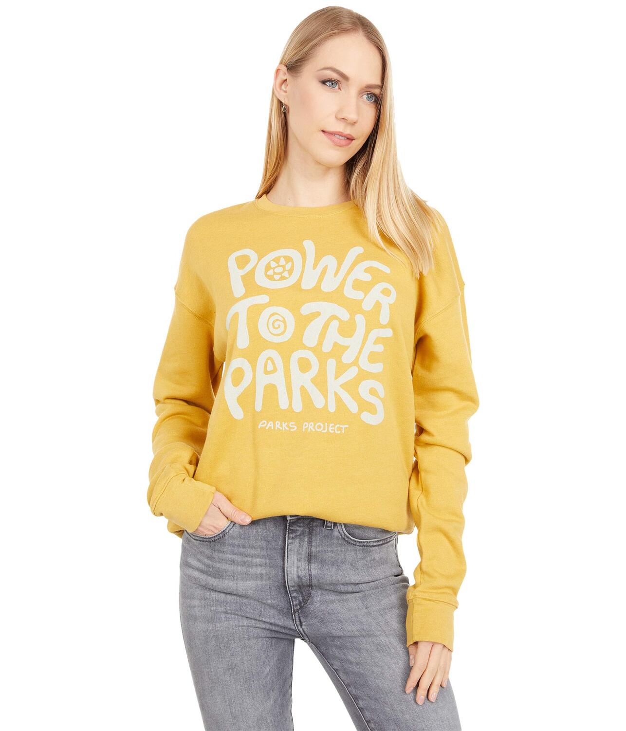 

Худи Parks Project, Power To The Parks Crew Sweatshirt, Желтый, Худи Parks Project, Power To The Parks Crew Sweatshirt