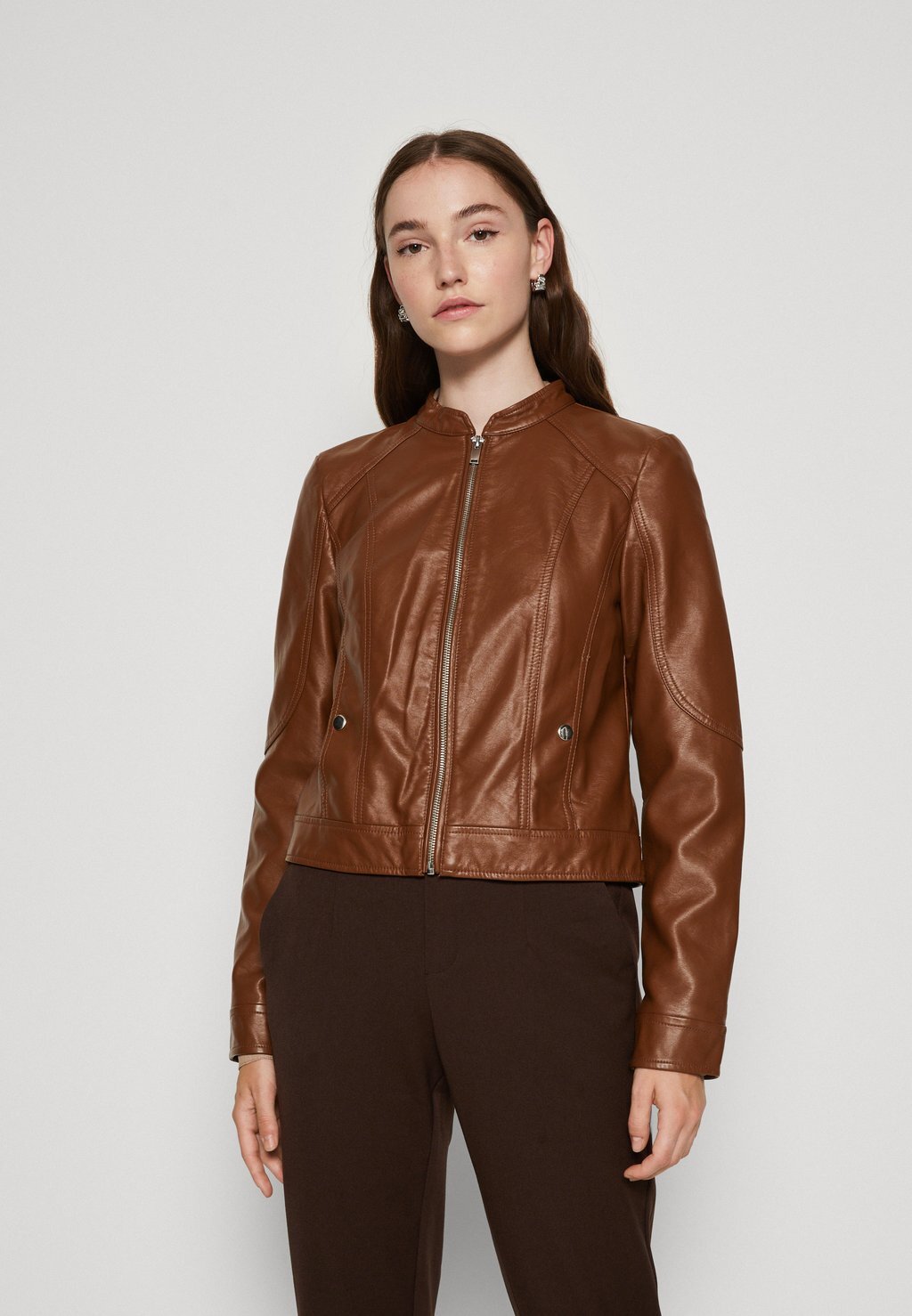 

Куртка из искусственной кожи VMSIA SHORT JACKET Vero Moda, коричневый