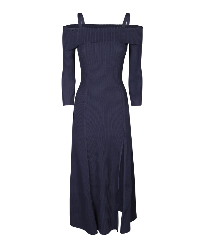 

Синее платье для женщин AW23 Ganni, синий