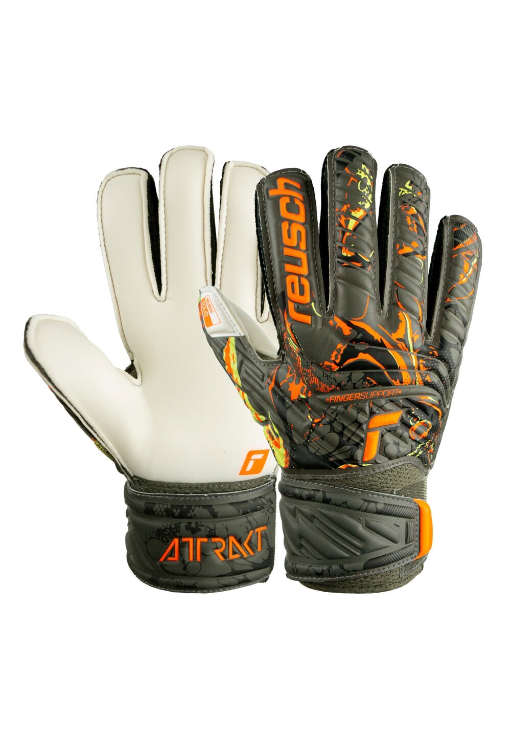 

Спортивные перчатки REUSCH Attrakt Solid Finger Support, темно-зеленый