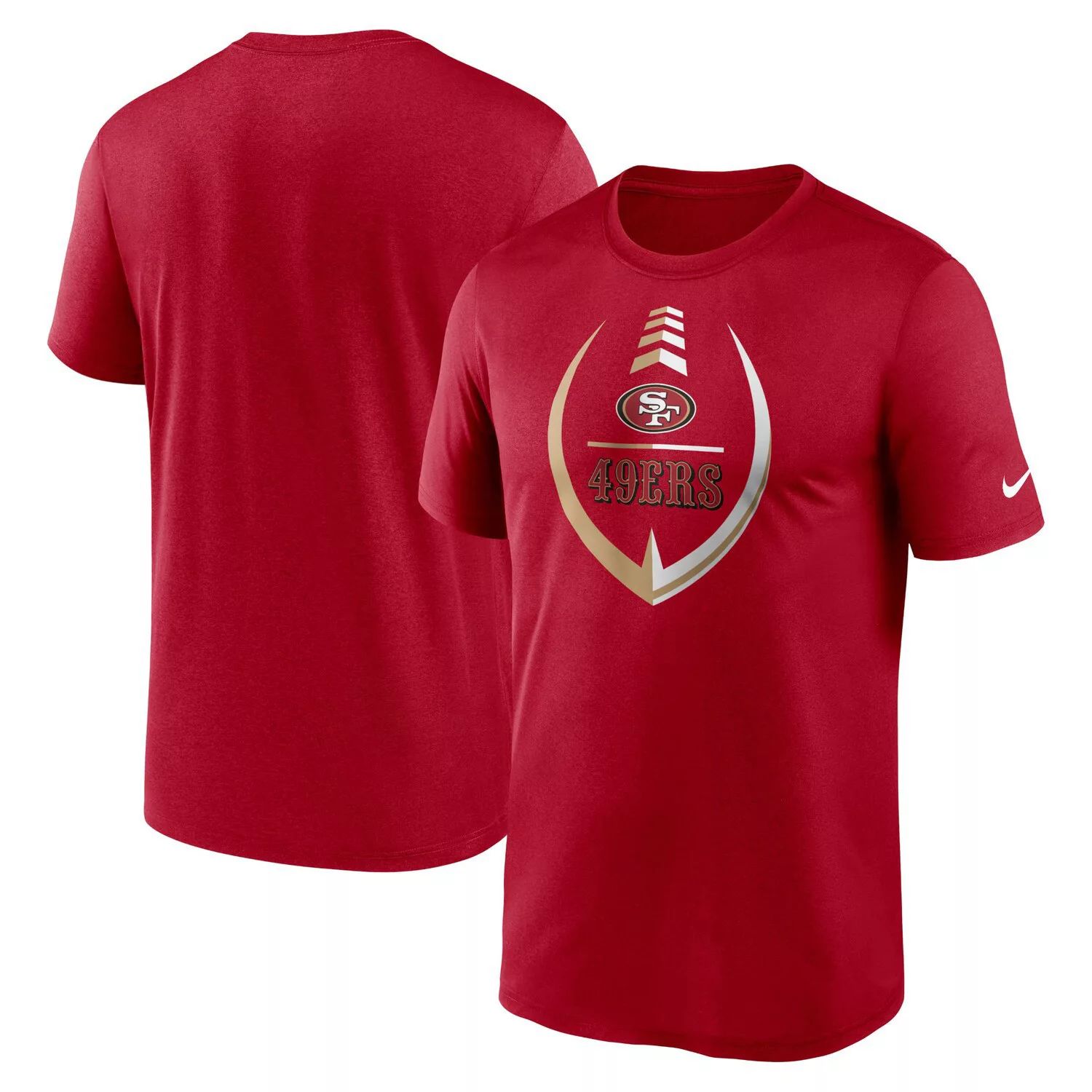 Мужская футболка Scarlet San Francisco 49ers Icon Legend Performance Nike
