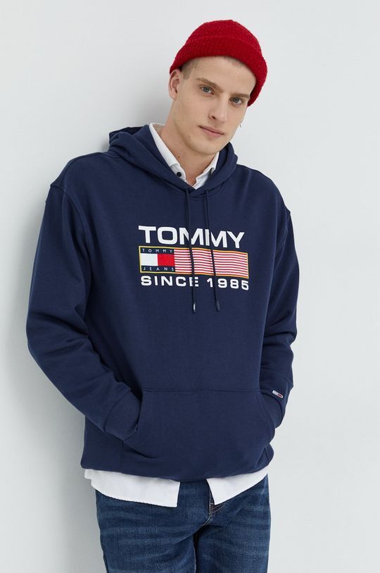 

Хлопковая толстовка Tommy Jeans, темно-синий