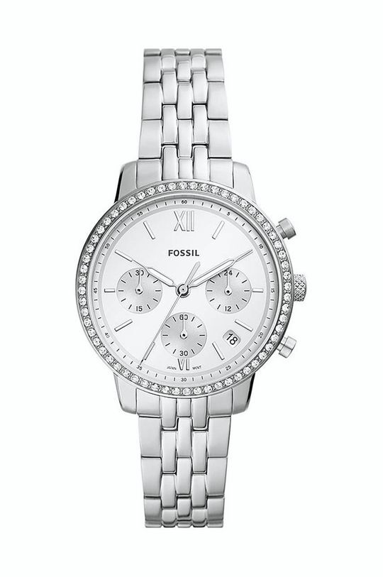 

Ископаемые часы Fossil, серебро