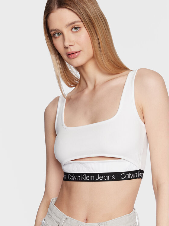 

Верхний бюстгальтер Calvin Klein, белый