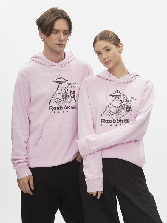 

Толстовка обычного кроя Reebok, розовый