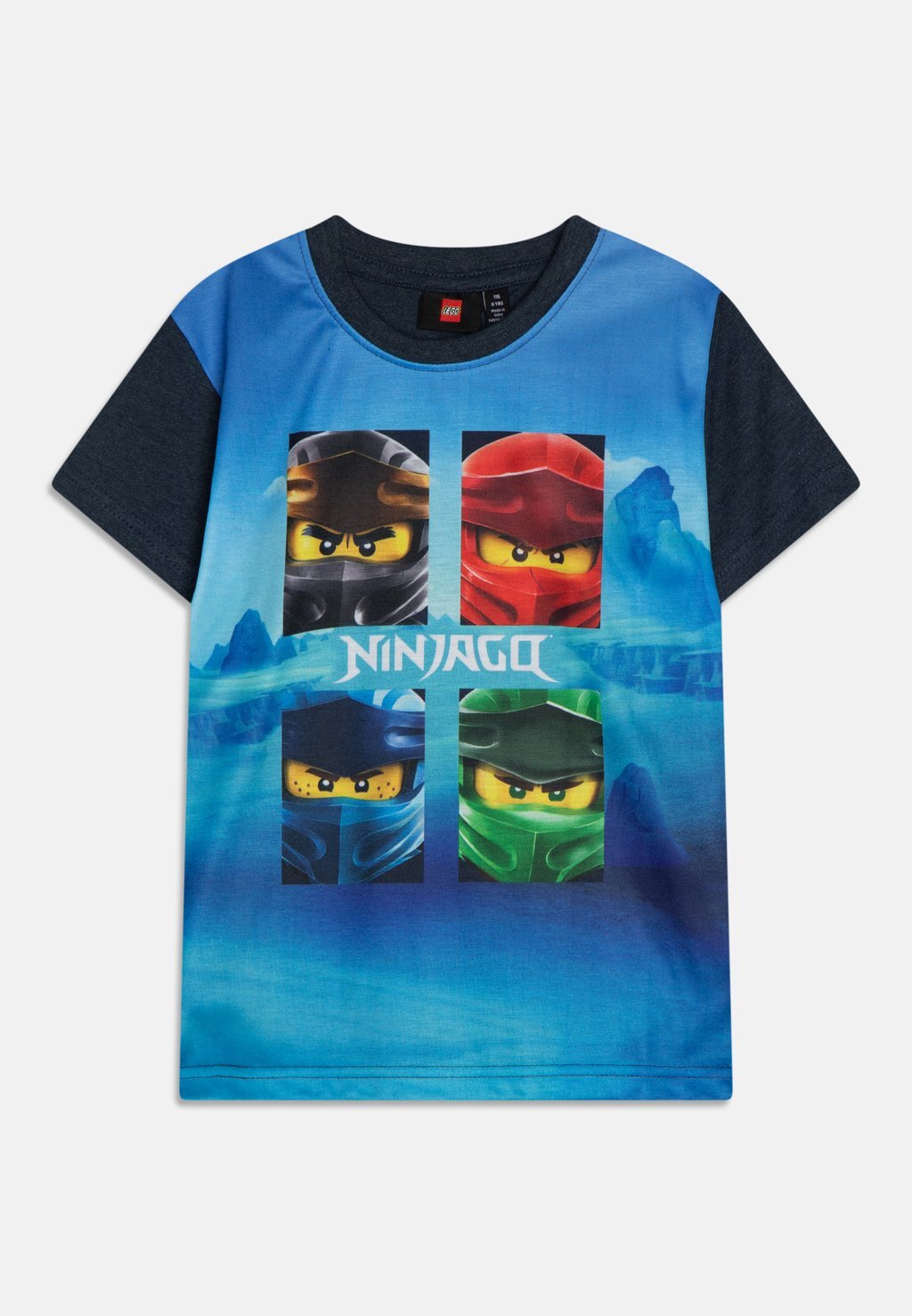 

Футболка с принтом LEGO kidswear, цвет dark blue melange