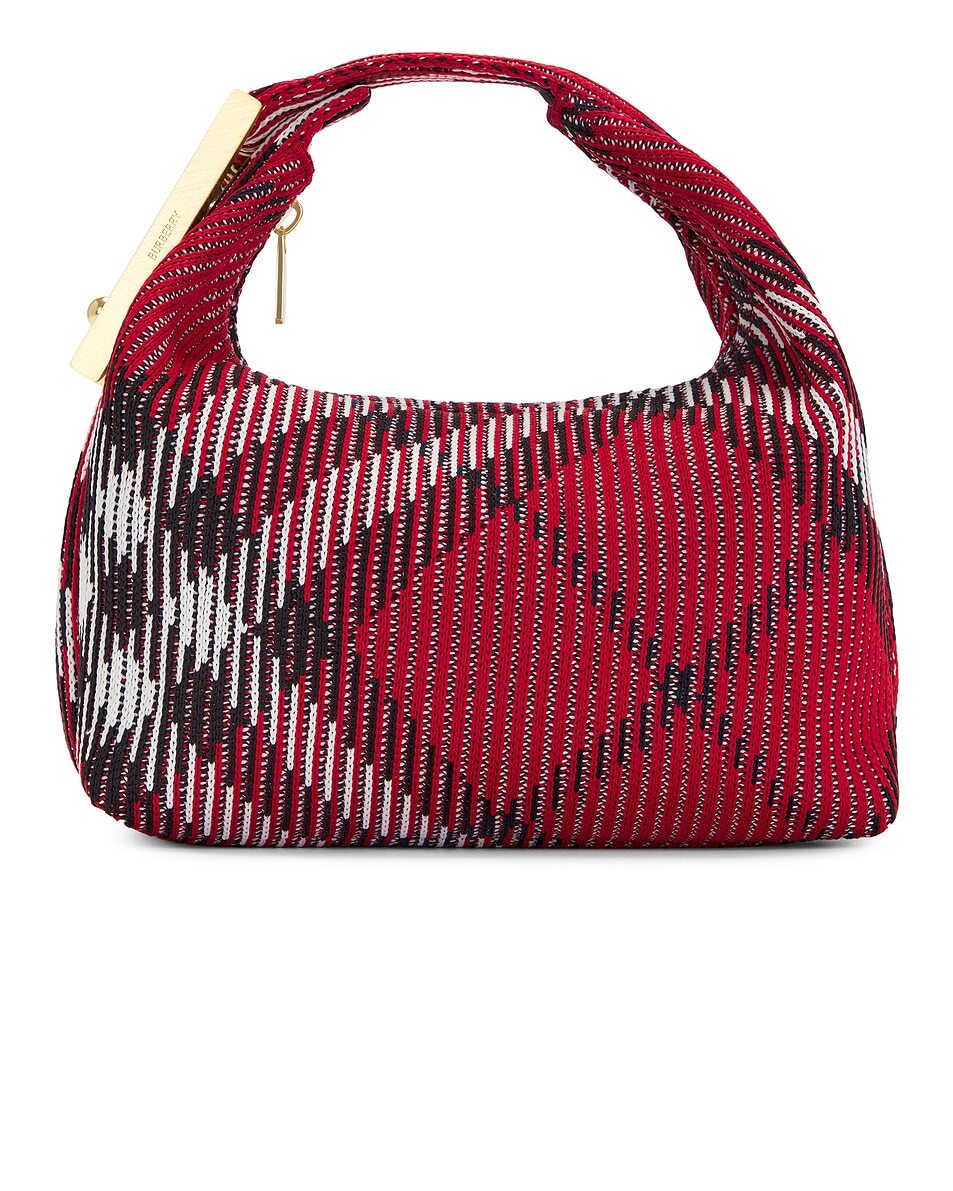 

Мини-вязаная сумка Peg Burberry, цвет Scarlet