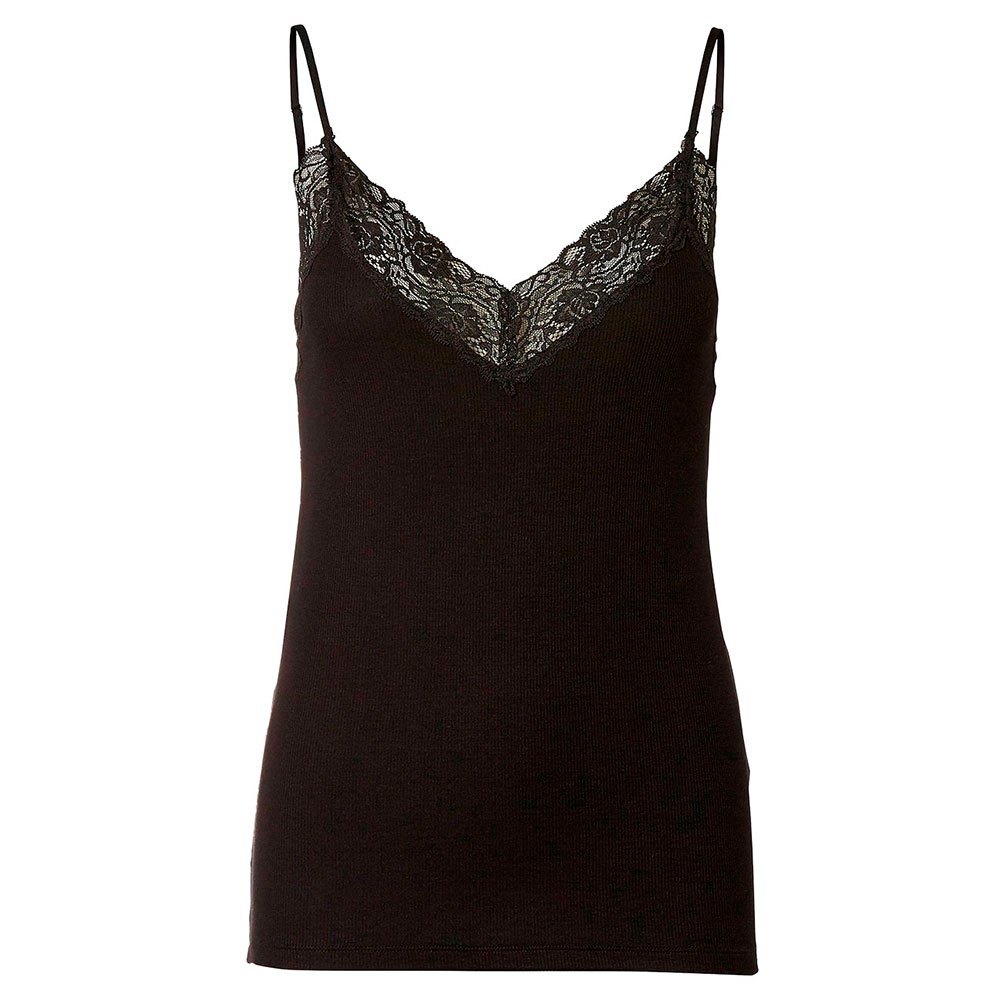

Футболка без рукавов Selected Mandy Rib Lace, черный