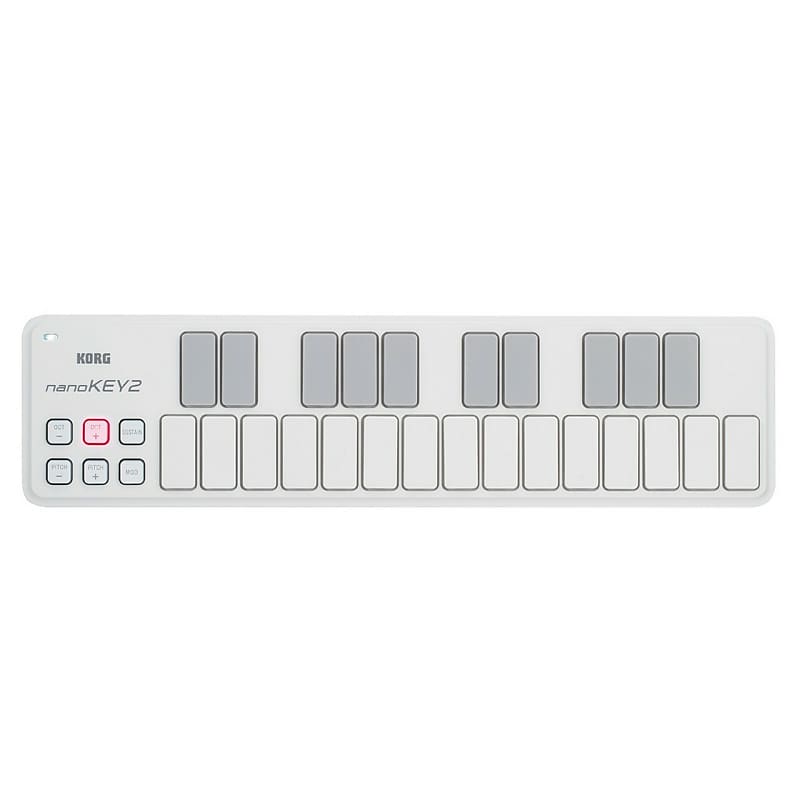 Korg nanoKEY2 Slim Line 25 клавиш USB MIDI-клавиатура, белый - фото