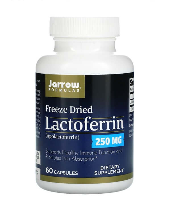 Лактоферрин, сублимированный, 250 мг, 60 капсул, Jarrow Formulas