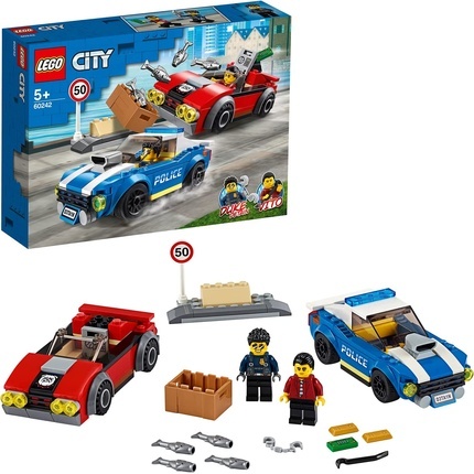 

Конструктор Lego 60242 City полицейский арест на шоссе