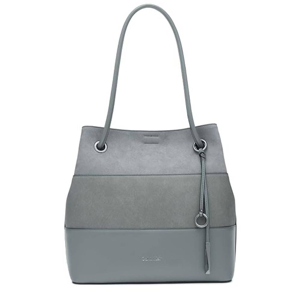 

Сумка-тоут Calvin Klein Gabrianna Bubble Lamb North, серый