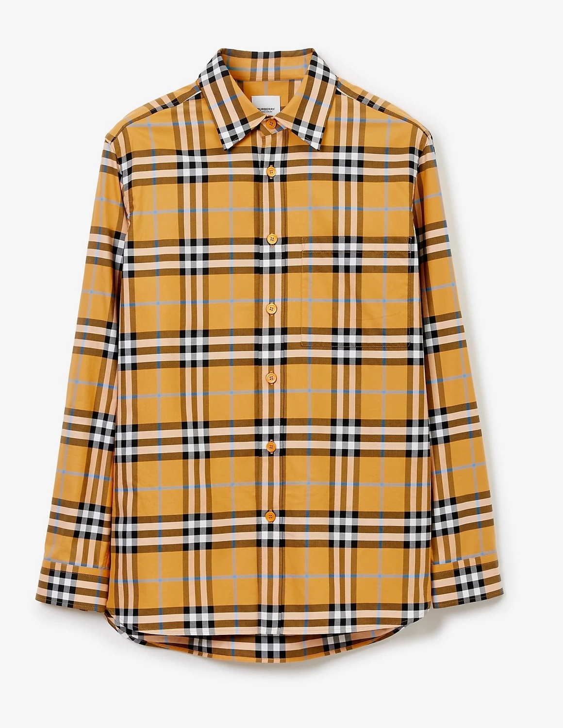 

Рубашка Burberry Caxbridge Long-Sleeve, оранжевый