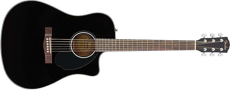

Fender CD-60SCE BK Акустическая электрическая гитара дредноут с вырезом Ореховый гриф 0970113006