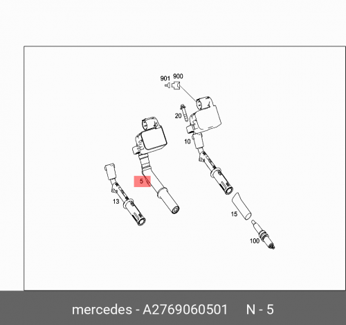Катушка зажигания MERCEDES-BENZ A276 906 05 01 cibo motorcycle atv racing cdi ignition coil spark plug for gy6 50cc 125cc 150cc racing ignition coil