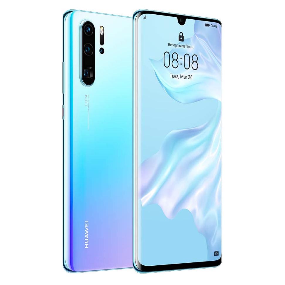 Смартфон Huawei P30 Pro 6.47'', 8 Гб/256 Гб, голубой силиконовый чехол на huawei p30 pro хуавей п30 про с эффектом блеска сиреневые цветы в каплях