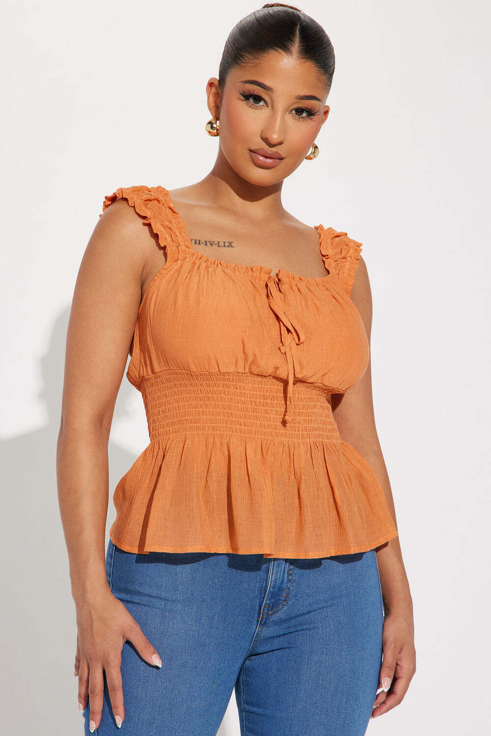 

Топ Fashion Nova T1670A603, оранжевый