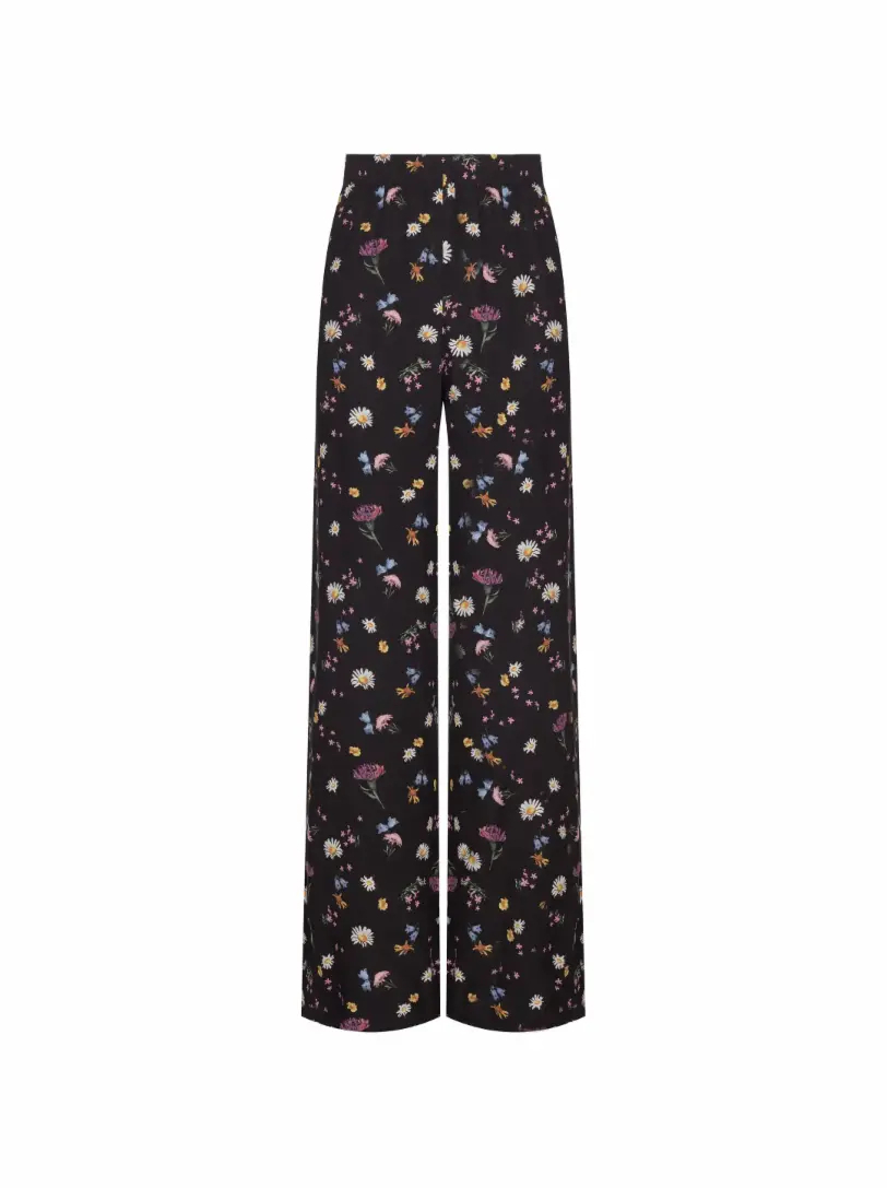

Широкие брюки с цветочным принтом Stella McCartney
