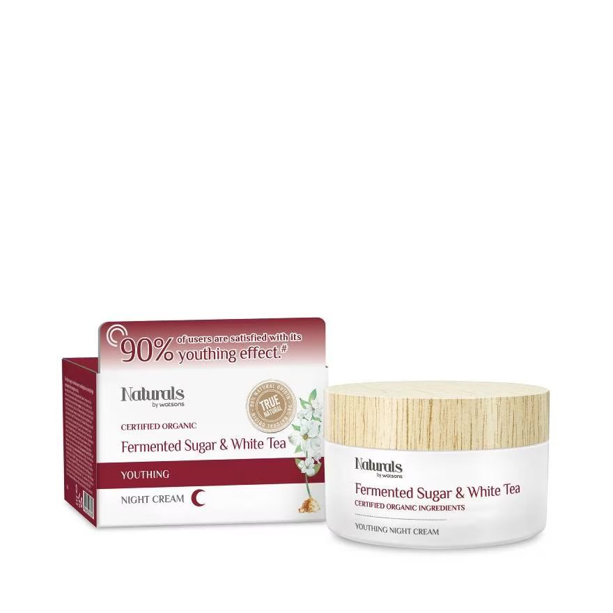 

Naturals by Watsons Ночной крем молодости с ферментированным сахаром и белым чаем 50г
