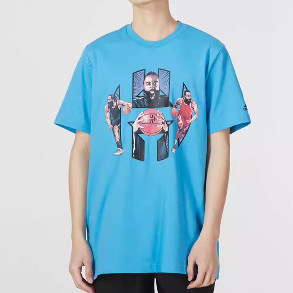 

Футболка Adidas Harden Logo, голубой, Синий