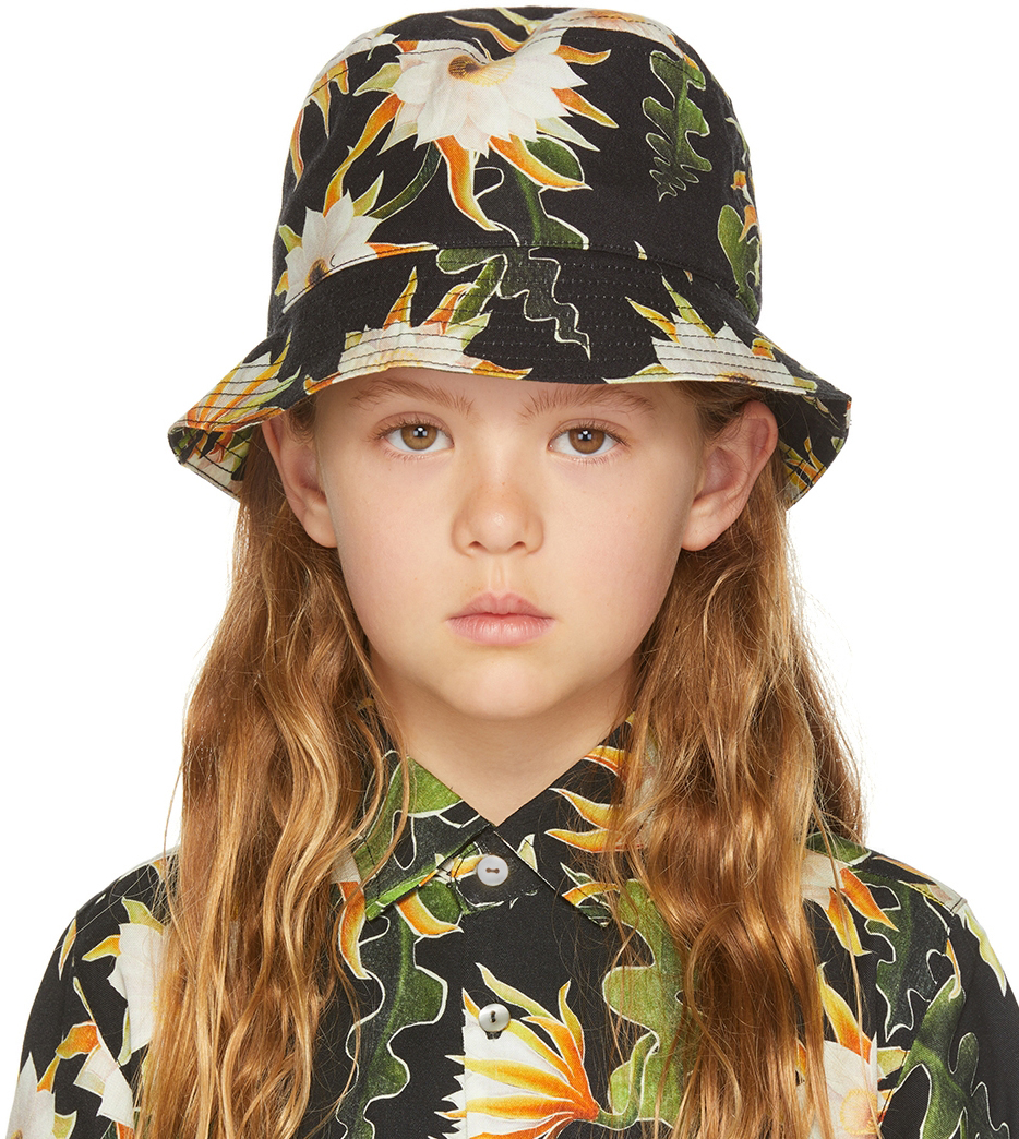 

SSENSE Exclusive Kids Черная панама-ведро Epiphyllum Endless Joy, Коричневый