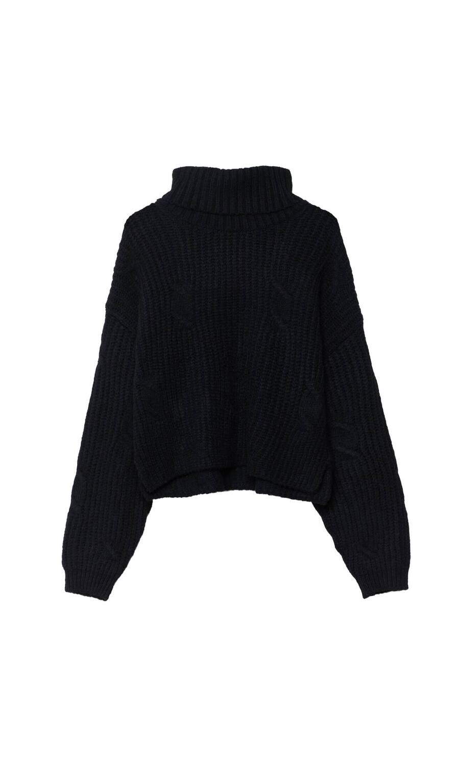 

Валяный джемпер вязки косами Stradivarius