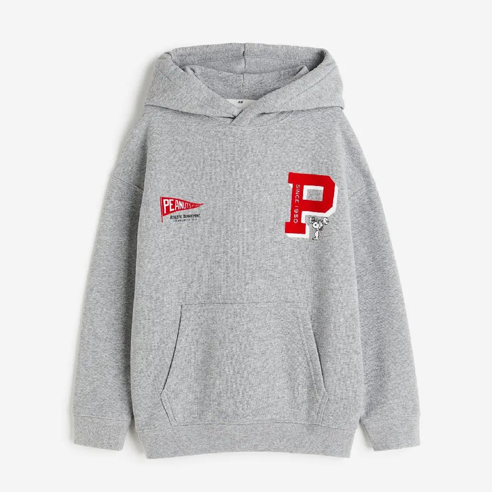 

Толстовка H&M Motif Snoopy, светло-серый