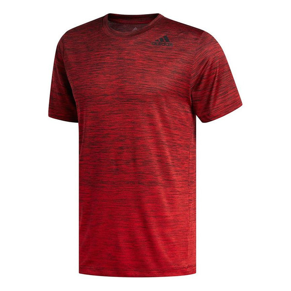 Футболка Adidas Gradient Tee Casual Sports Breathable Round Neck Short Sleeve Red, Красный