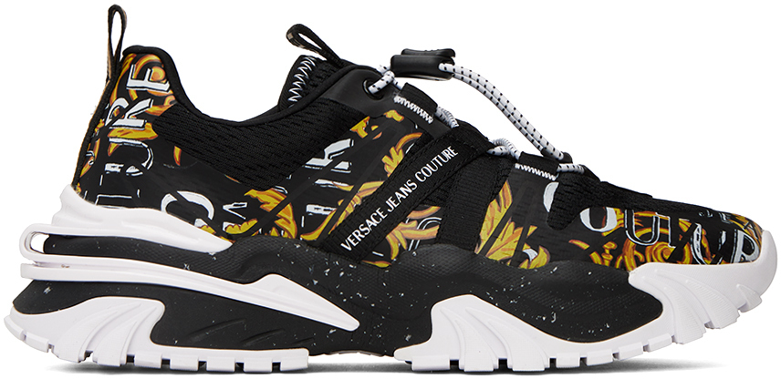 

Черно-золотые кроссовки New Trail Trek Versace Jeans Couture