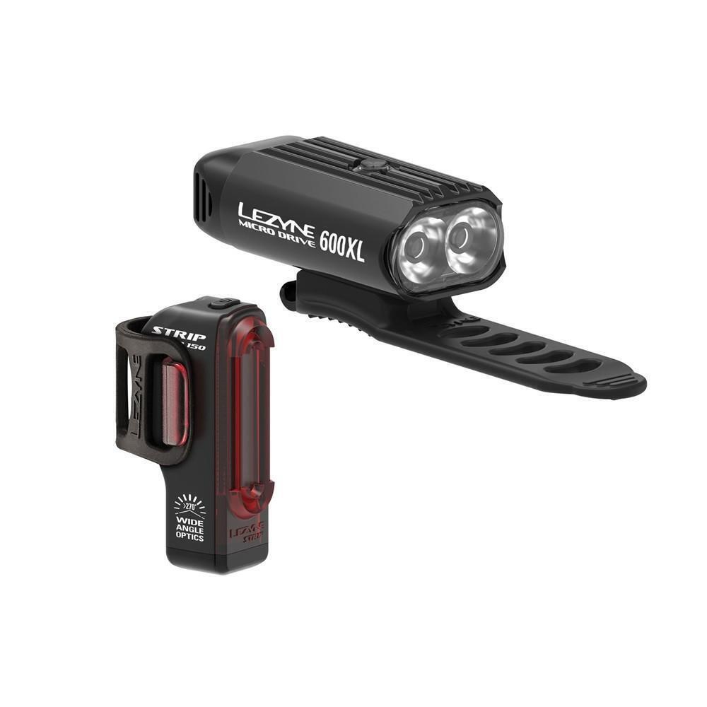 

Освещение Lezyne Micro 600 XL + лента, черный / черный / черный