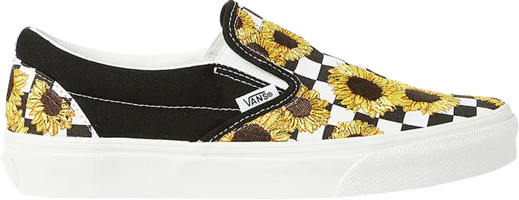 

Кеды Vans Classic Slip-On Sunflower Embroidery, черный